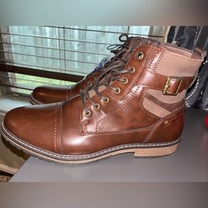 Madden Men's M-TITTAN Combat Boot, Brown, 13